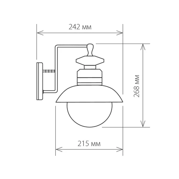 Настенный уличный светильник 1*E27 черный IP44 Talli D (a038480) Elektrostandard — фото 2