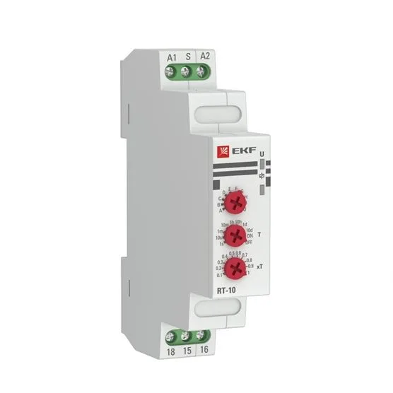 Реле времени (10 устанавл, функц) RT-10 12-240В PROxima EKF