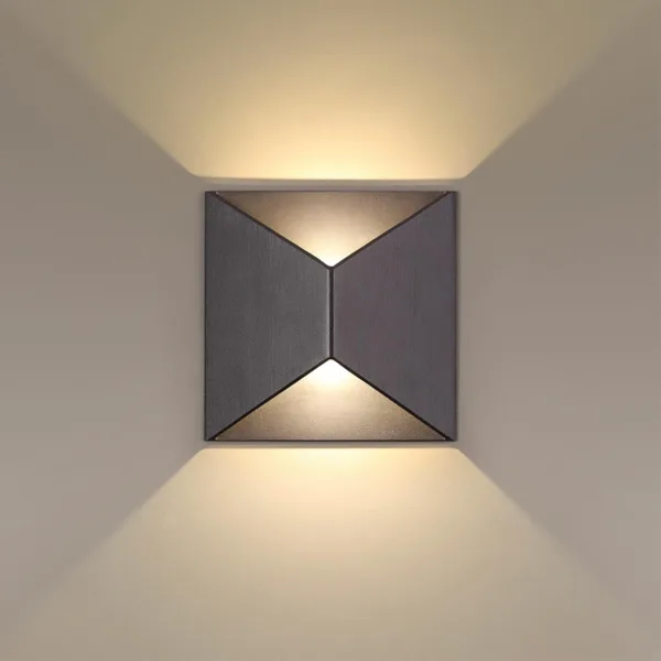 Настенный св-к LED 3500K 10W 220V IP65 TIBRO черный/металл ODEON LIGHT — фото 3