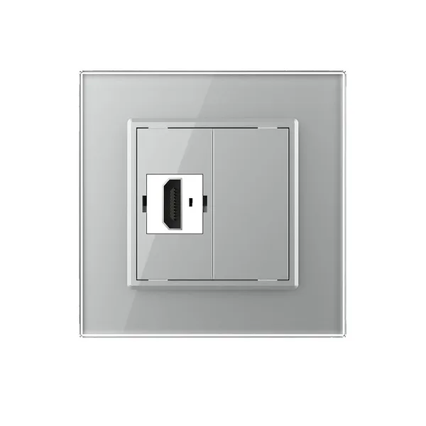 Розетка HDMI Серая Livolo — фото 2