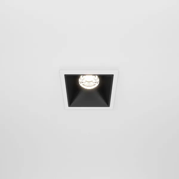 Встраиваемый светильник LED 10Вт Бело-черный IP20 Downlight DL043-01-10W4K-SQ-WB Technical Maytoni — фото 3