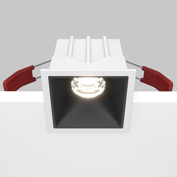 Встраиваемый светильник LED 10Вт Бело-черный IP20 Downlight DL043-01-10W4K-SQ-WB Technical Maytoni — фото 4