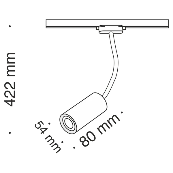 Светильник трековый 1*GU10 50Вт Белый IP20 Track lamps TR010-1-GU10-W Technical Maytoni — фото 2