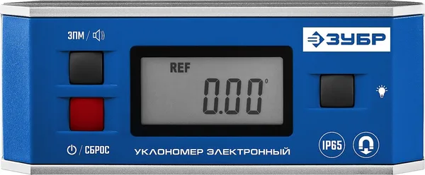 МИНИ уровень-уклономер электронный, IP65, Магнитный, Диапазон 0-90°, Точность ±0,05°, 3 кнопки, HOLD, Подсветка, Автоповорот, Профессионал ЗУБР — фото 5