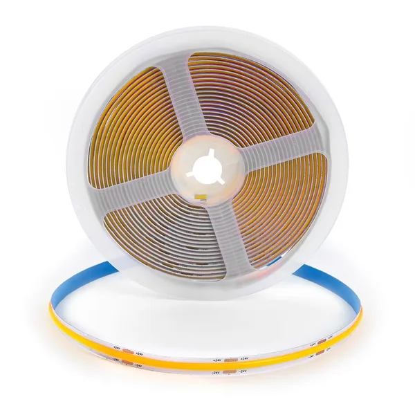 Лента светодиодная 320SMD(2110) 8Вт/м 24V 5000х8х1,8мм IP20, желтый, LS530 FERON — фото 3