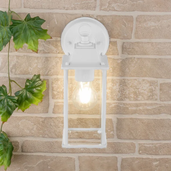 Уличный настенный светильник 1*E27 белый IP33 Brick (a038439) Elektrostandard — фото 2