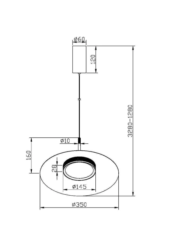 Подвесной светильник LED 12Вт Черный IP20 El MOD041PL-L15B3K1 Maytoni — фото 4