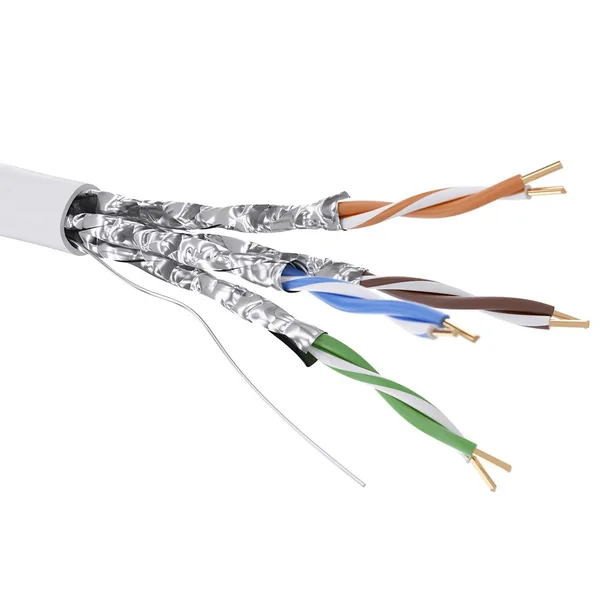 Кабель CAT 6, U/FTP, нг(А)-HF, бухта 305м, белый DKC