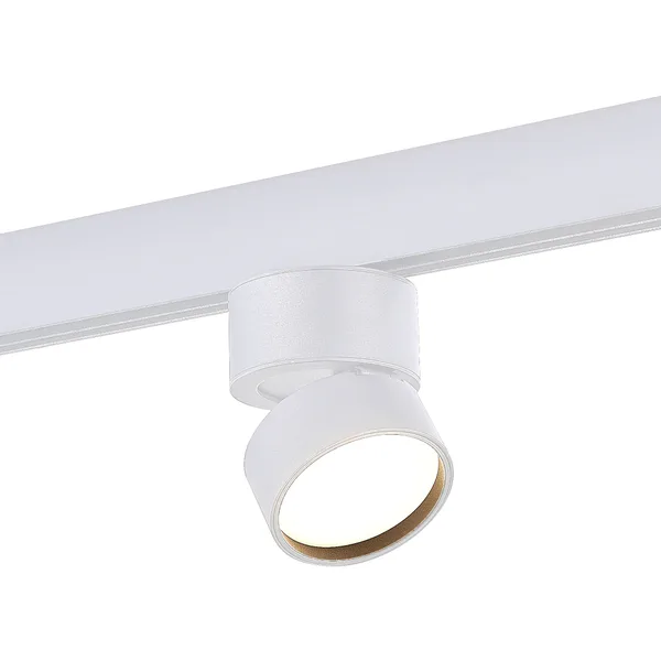 Магнитный трековый светильник Белый LED 1*9Вт 3000К 550Lm Ra>90 120° IP20 D85xH126 48В ST809.536.09 ST LUCE