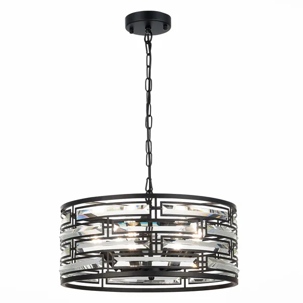 Люстра подвесная Черный/Черный, Прозрачный E14 6*40Вт SL665.403.06 ST LUCE