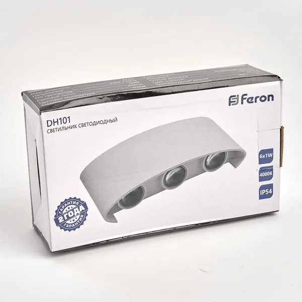 Светильник уличный светодиодный Feron DH101, 6*1W, 450Lm, 4000K, белый — фото 8