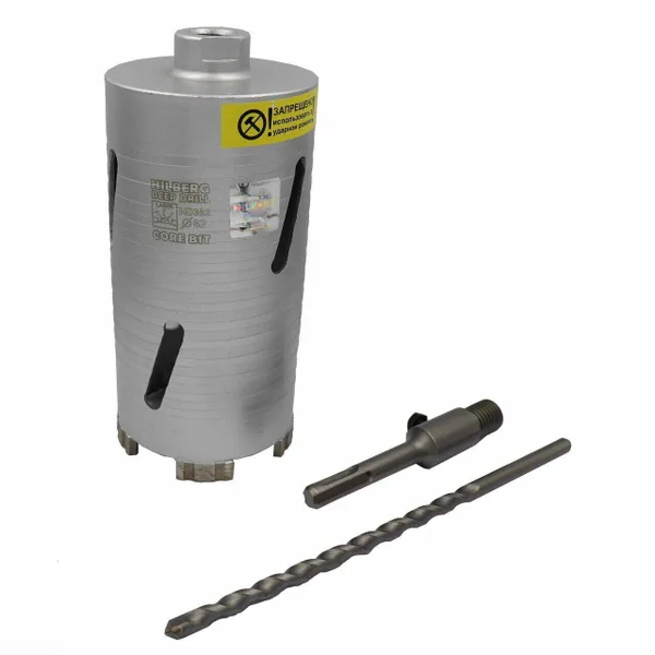 Коронка алмазная по бетону 82*150 мм Laser Deep Drill HD382 Hilberg — фото 2