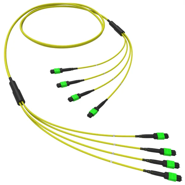 Оптическая магистральная сборка 48 ОВ 9/125 OS2, 4xMTP(12)m/4xMTP(12)m, тип В, 150 м DKC