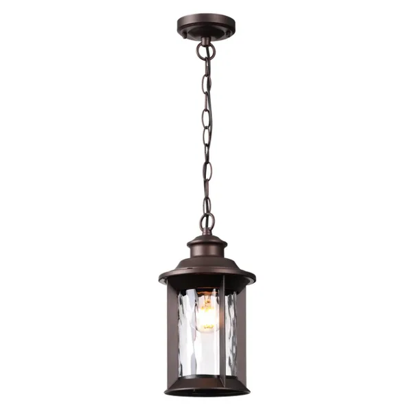 Ландшафтный подвес E27 1*60W IP44 MAVRET темно-коричневый/стекло ODEON LIGHT — фото 4