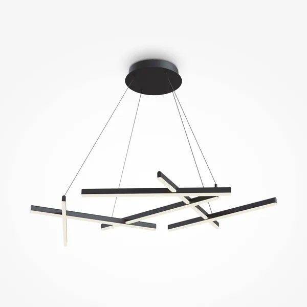 Подвесной светильник 6*LED 80Вт Черный IP20 Line MOD016PL-L80BK Maytoni — фото 3
