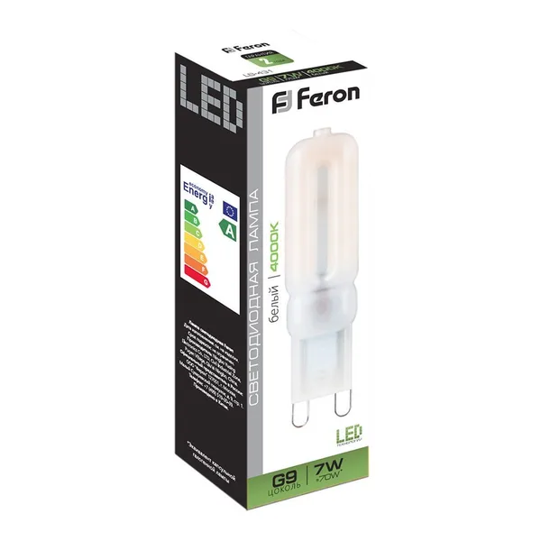 Лампа светодиодная Feron LB-431 G9 7W 4000K — фото 3
