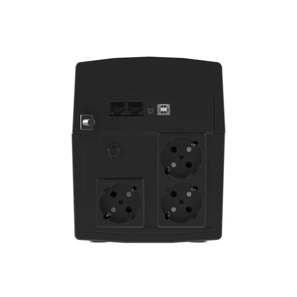 Линейно-интерактивный ИБП ДКС серии Info LCD, 1500 ВА/900 Вт, 1/1, 3xSchuko, USB + RJ45, LCD, 2x8Aч DKC — фото 4