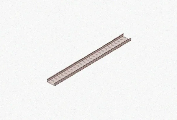 Лоток замковый перфорированный ЛМЗ 100х100х3000 УТ1,5, нержавеющая сталь, S1,0 Курганский ЗЭМИ — фото 2