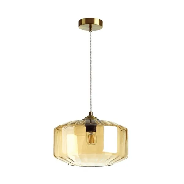 Подвес E27 60W BINGA янтарный/бронзовый ODEON LIGHT