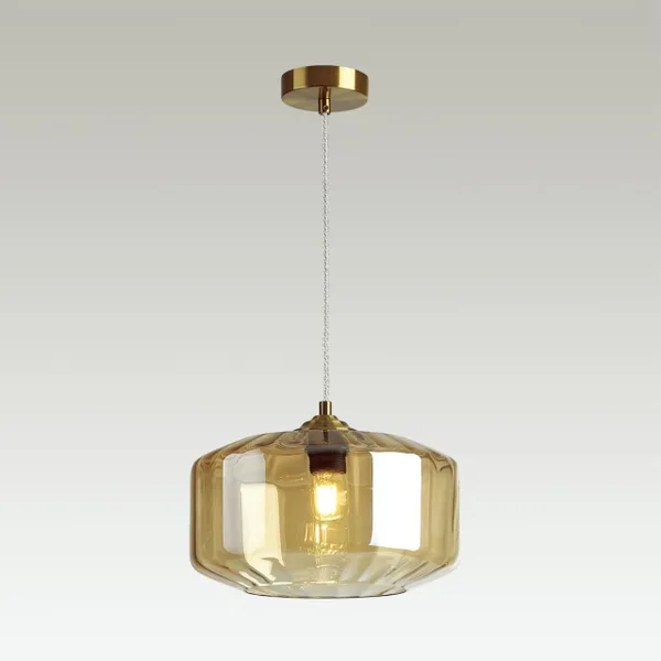 Подвес E27 60W BINGA янтарный/бронзовый ODEON LIGHT — фото 4
