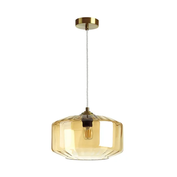 Подвес E27 60W BINGA янтарный/бронзовый ODEON LIGHT — фото 2