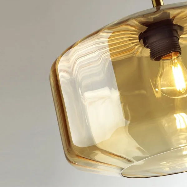 Подвес E27 60W BINGA янтарный/бронзовый ODEON LIGHT — фото 7