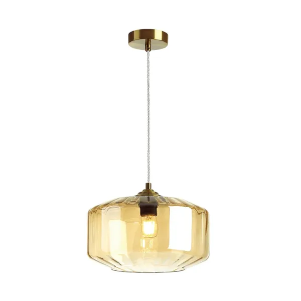 Подвес E27 60W BINGA янтарный/бронзовый ODEON LIGHT — фото 6