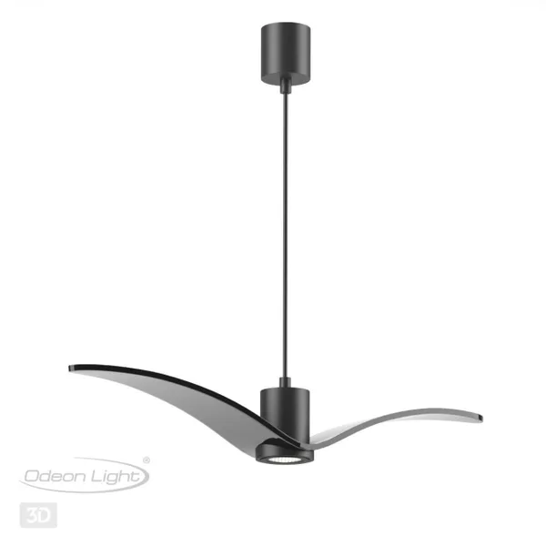 Подвес GU10 1*5W BIRDS чёрный/стекло C ODEON LIGHT — фото 5