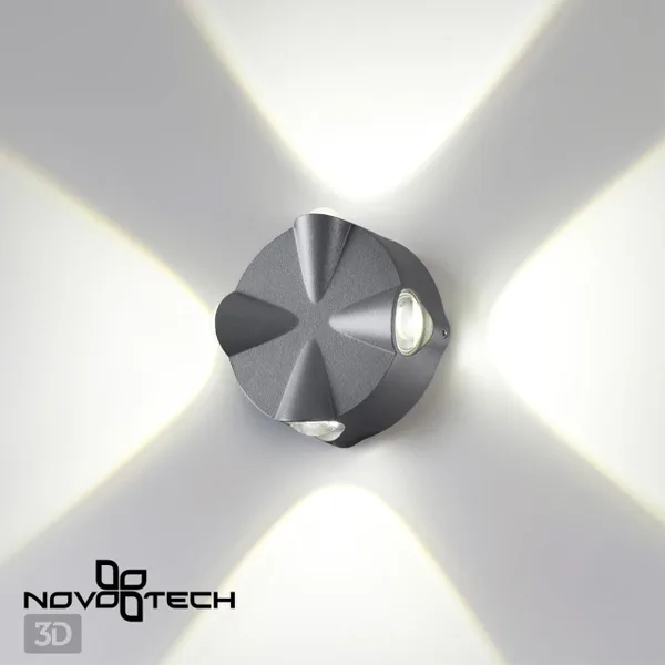 Св-к ландшафтный св/д IP54 LED 4000К 4W 85-265V CALLE темно-серый NOVOTECH — фото 2