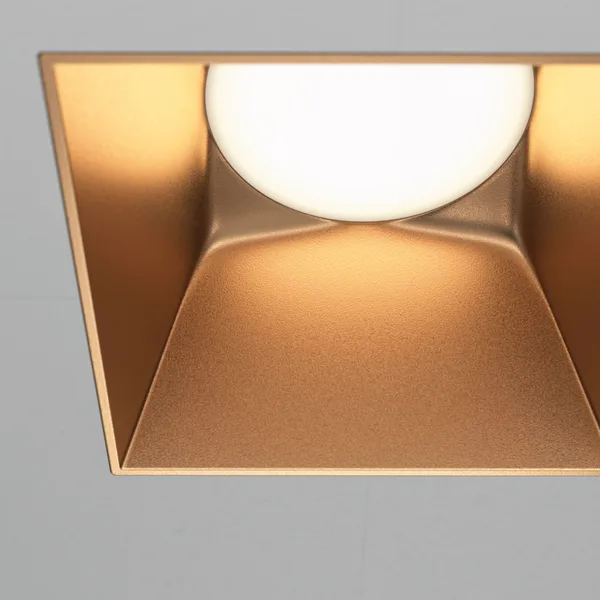 Встраиваемый светильник 1*GU10 20Вт Матовое Золото IP20 Downlight DL051-01-GU10-SQ-WMG Technical Maytoni — фото 2