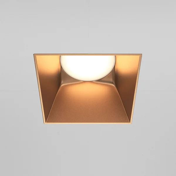 Встраиваемый светильник 1*GU10 20Вт Матовое Золото IP20 Downlight DL051-01-GU10-SQ-WMG Technical Maytoni — фото 3
