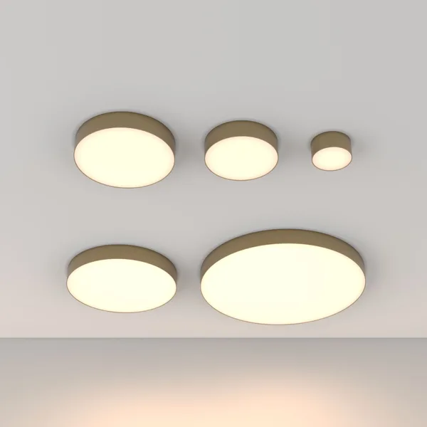 Потолочный светильник LED 36Вт Матовое Золото IP20 Ceiling & Wall C032CL-36W3K-RD-MG Technical Maytoni — фото 3