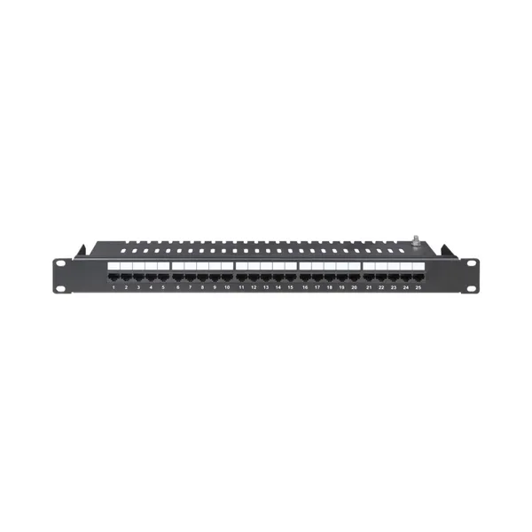 Патч-панель телефонная 19",1U,CAT3, 25 портов RJ45 (B) DKC