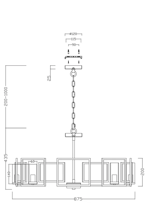 Подвесной светильник 8*E14 40Вт Золото IP20 Bowi H009PL-08G Maytoni — фото 4