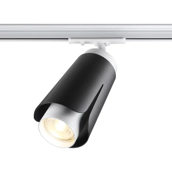 Св-к трековый однофазный IP20 GU10 9W 220V TULIP черный NOVOTECH — фото 4