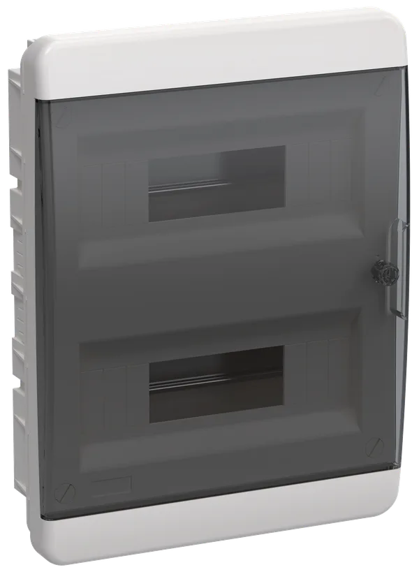 Корпус пластиковый ЩРВ-П-24 IP41 черн. прозр. дверь TEKFOR IEK