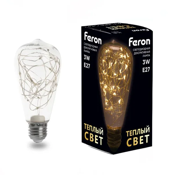 Лампа светодиодная Feron LB-380 E27 3W 2700K — фото 2
