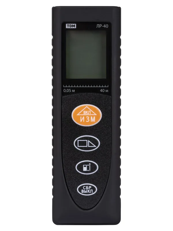 Лазерная рулетка ЛР-40, дальность 40 м, точность 2 мм, подсветка, IP54, 2хAAA, “Алмаз” TDM — фото 4