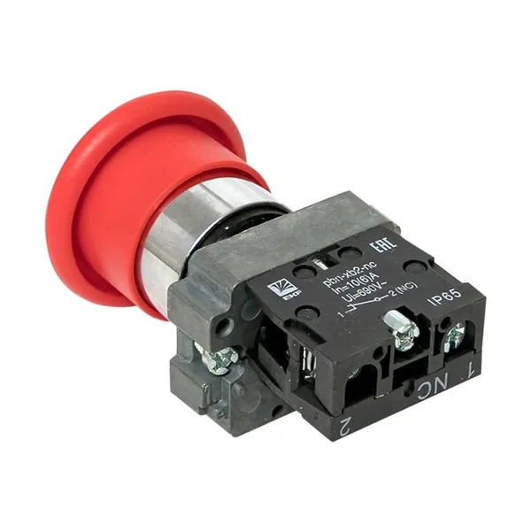 Кнопка BC42 грибок красная NC IP65 PROxima EKF — фото 4