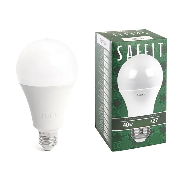 Лампа светодиодная SAFFIT SBA8040 Шар E27 40W 4000K Feron