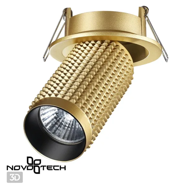 Св-к встр.IP20 GU10 50W 220V MAIS золото NOVOTECH — фото 2