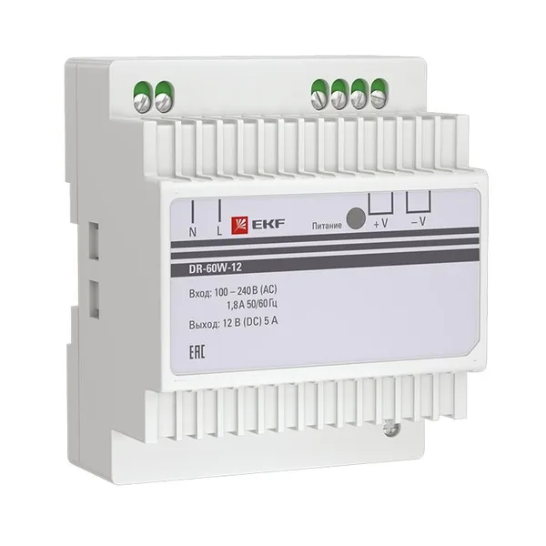Блок питания 12В DR-60W-12 PROxima EKF