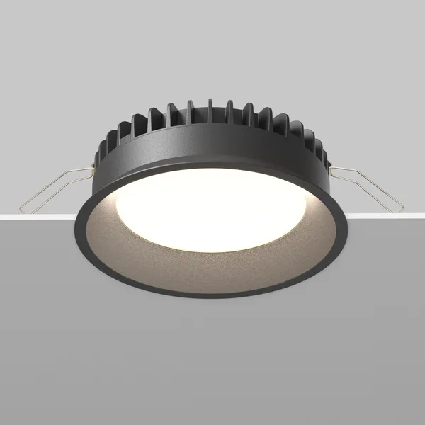 Встраиваемый светильник LED 18Вт Черный IP44 Downlight DL055-18W3-4-6K-B Technical Maytoni — фото 4