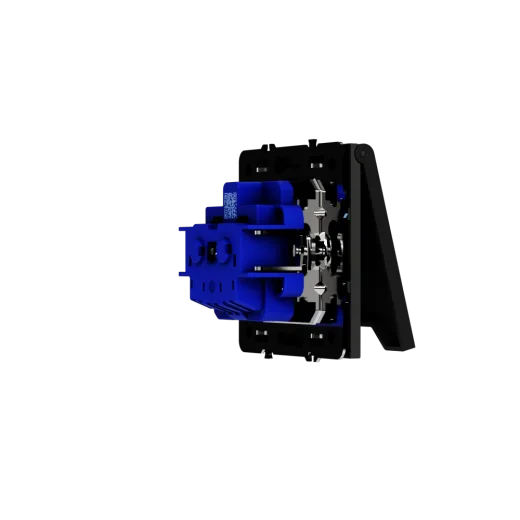 Розетка встраиваемая Voltum S70 с заземлением, защитными шторками и крышкой 16А, (черный матовый) — фото 10