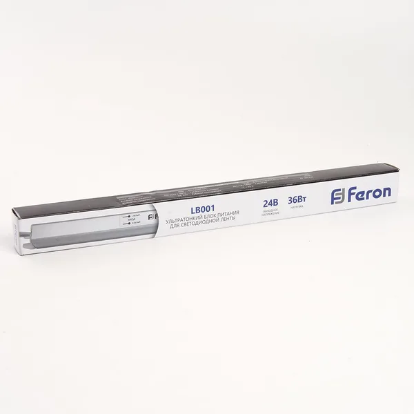 Блок питания для светодиодной ленты 36W 24V (ультратонкий драйвер), LB001 Feron — фото 6