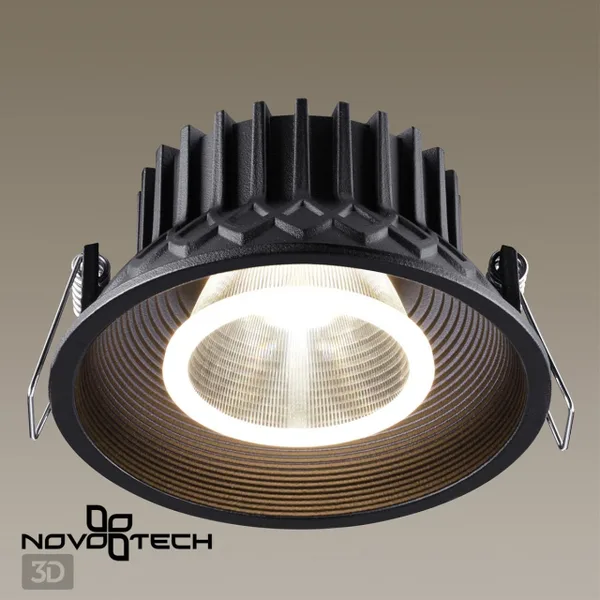 Св-к встр.св/д IP20 LED 15W 4000K 1600Лм 110-265V BIND черный NOVOTECH — фото 3