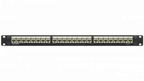 Патч-панель 19",1U,CAT6, 24 модуля RJ45, неэкранированная DKC
