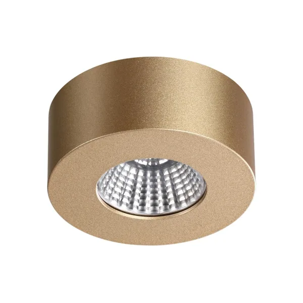 Потолочный св-к IP20 LED 7W 781Лм 3000K BENE золотистый/металл ODEON LIGHT