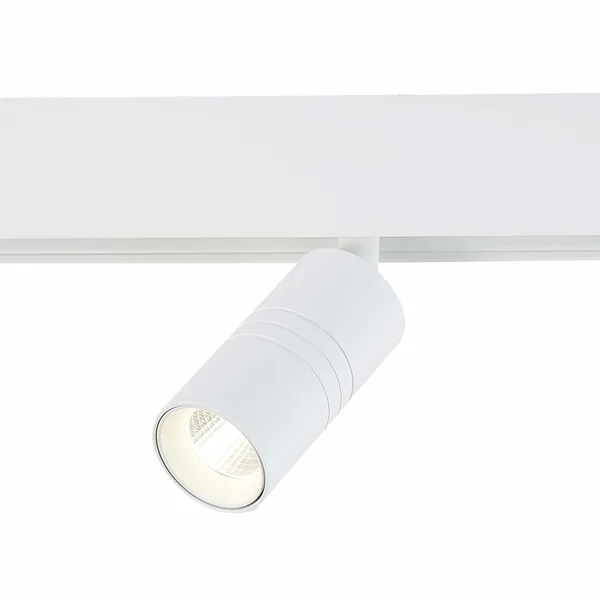 Магнитный трековый светильник белый LED 1*7Вт 4000К 595Lm Ra>80 36° IP20 L-xW44xH90 48В ST365.546.07 ST LUCE