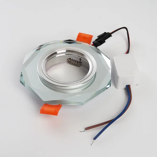 Светильник встраиваемый с белой LED подсветкой Feron CD8120 потолочный MR16 G5.3 белый — фото 2